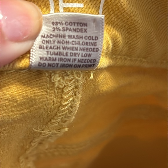 Loft yellow modern skinny jeans size 00P - Picture 5 of 5